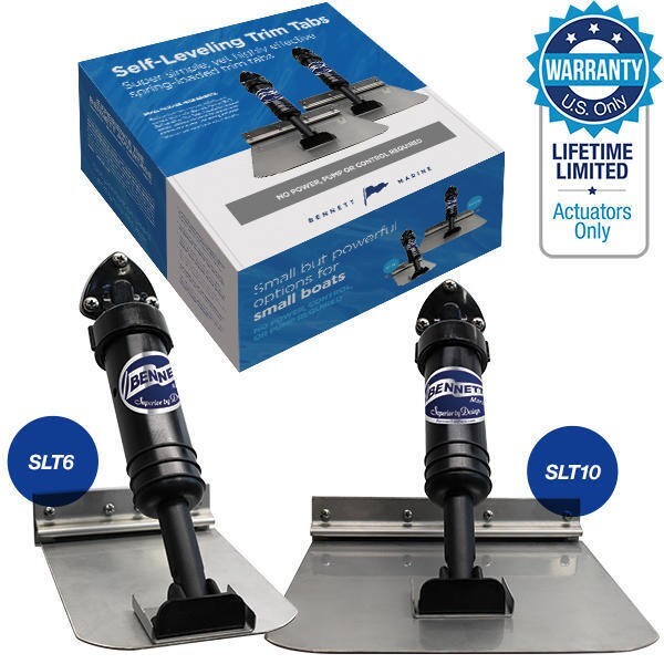 Bennett Marine Self-Leveling Boat Trim Tabs System for Boats 17ft - 20ft SLT10