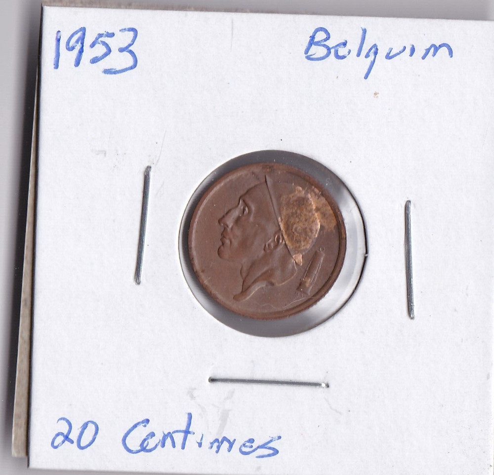1953 Belgium 20 Centimes