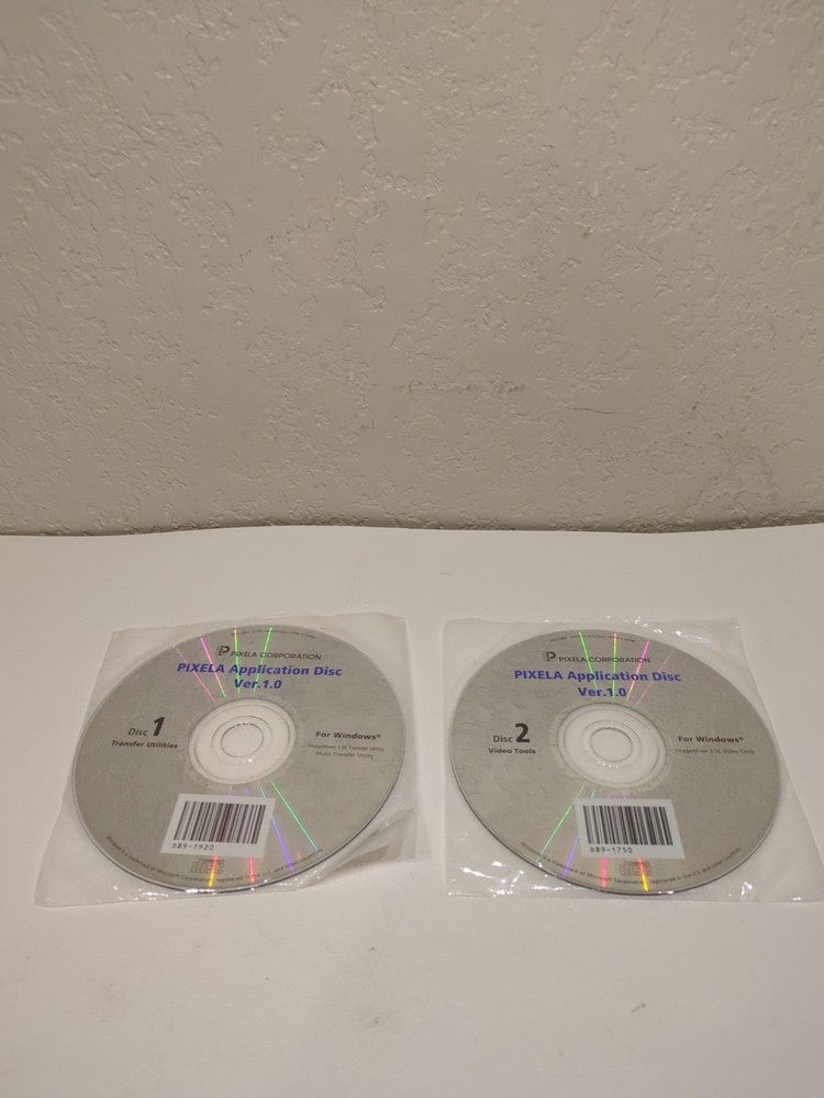 Pixela Application Disc Ver. 1.0 - Disc 1, 2 Video Tools - For Windows