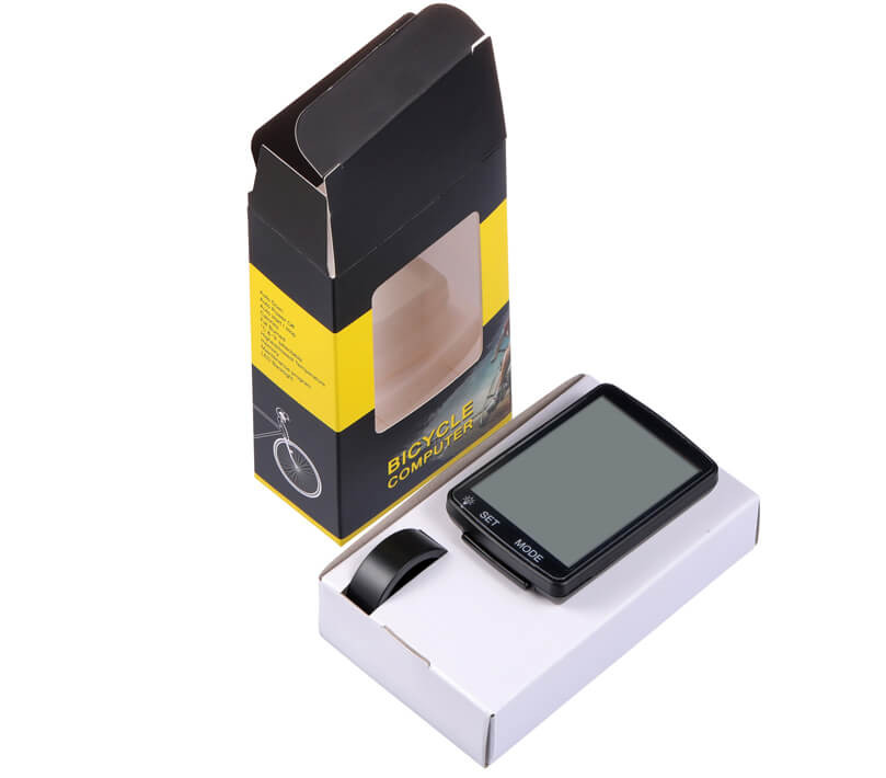 Wireless Bike Speedometer Odometer 2.8" LCD Bicycle Computer White Backlight