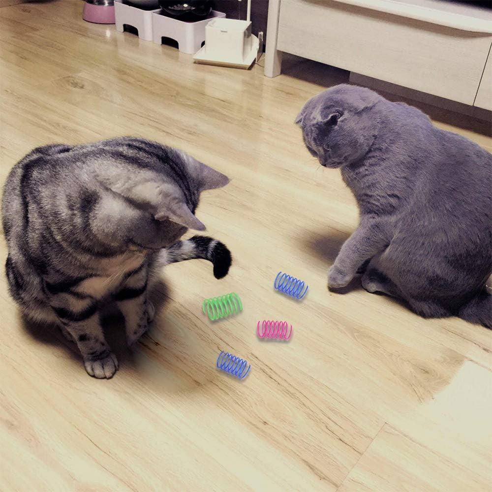 Interactive Cat Spiral Creative Spring Toy to Kill Time & Keep Fit Sturdy &
