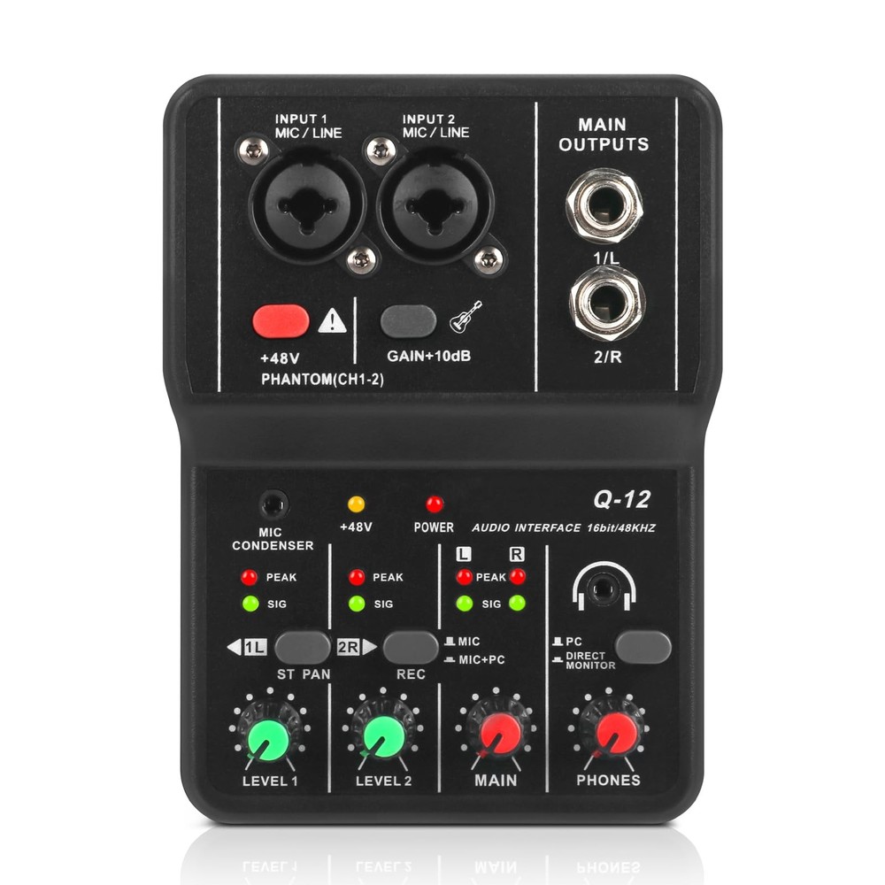 USB Audio Interface for PC,Interface for Recording Music Computer Recording A...