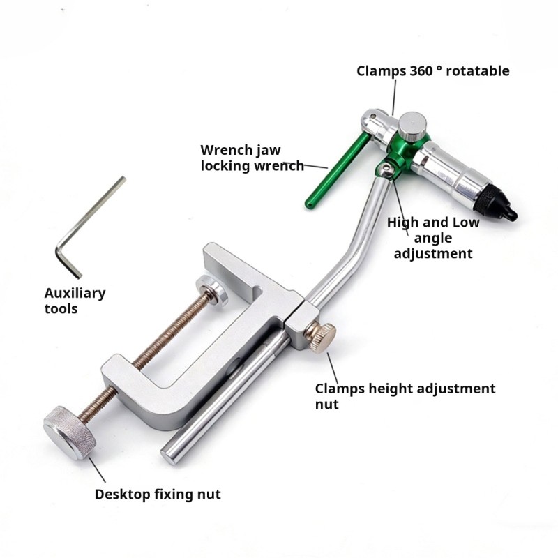 Fly Tying Vise Tool For Smooth Thread Management And Enhances Durability