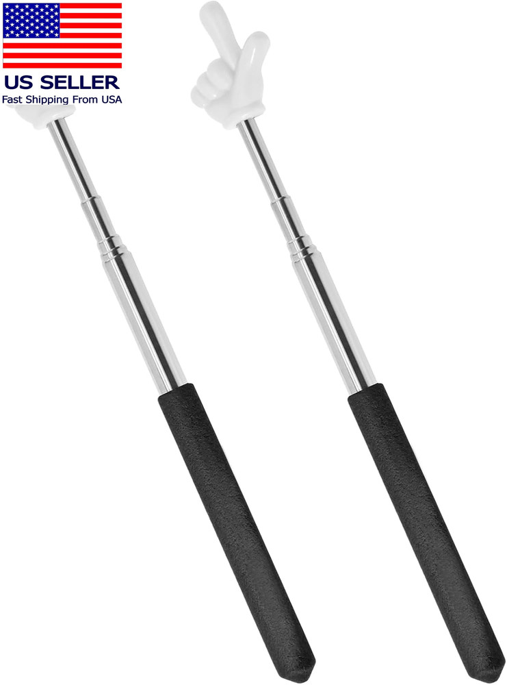 2 Pack Telescoping Teachers Pointer - Versatile Retractable Hand Pointers for Te