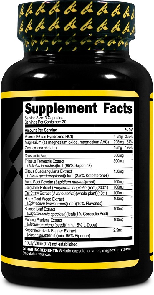 Primaforce T. Complex 90 Capsules, 500mg D-Aspartic Acid Per Serving