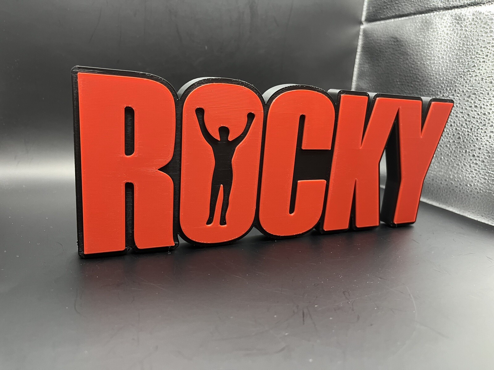 Rocky Movie Logo Sign Display | 3D Wall Desk Shelf Art
