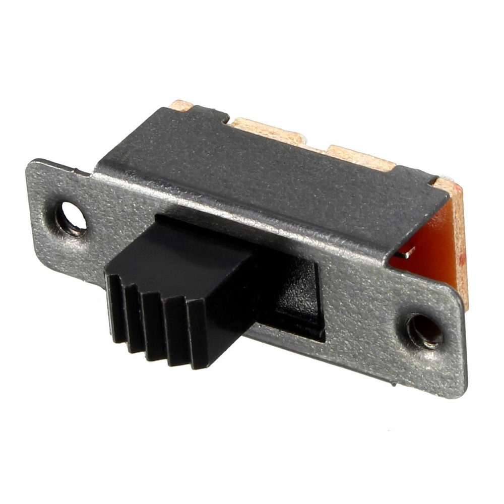 10Pcs 5mm Vertical Slide Switch SPDT 3 Terminals PCB Panel Latching