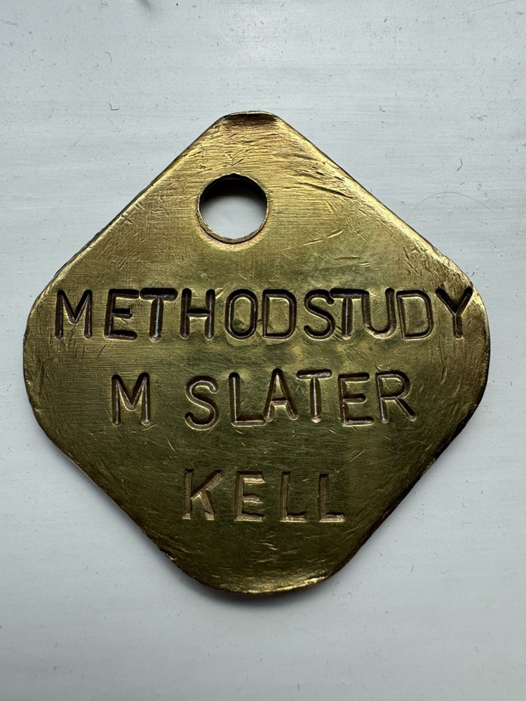 Kellingley Colliery Miners Brass Check - Mining Interest