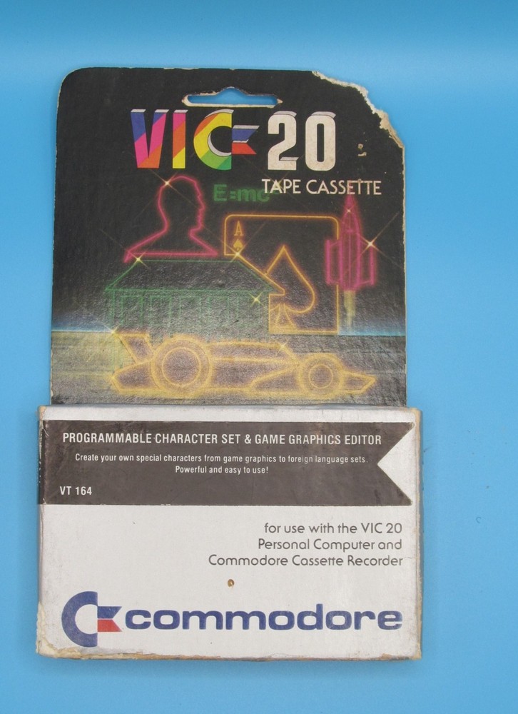 Vic 20 Tape Cassette Programmable Characters & Game Graphics Editor