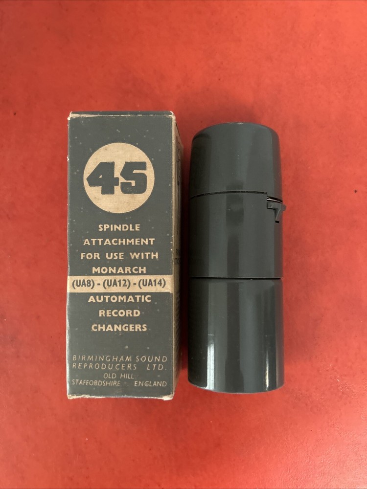 Vtg Birmingham 45 Record Spindle Attachment For Monarch Automatic Record Changer