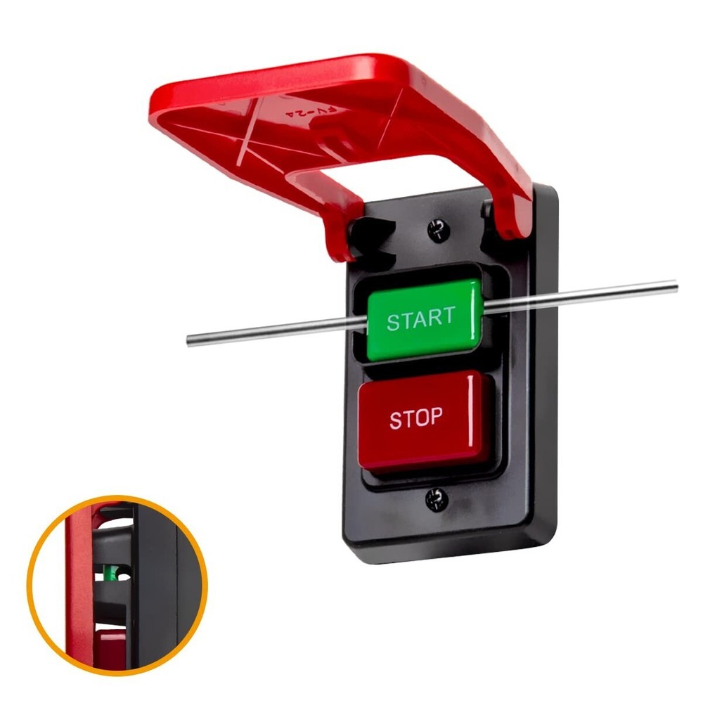 Compact Dual Voltage Paddle Switch - Emergency Shut-off for Power Tool Safety