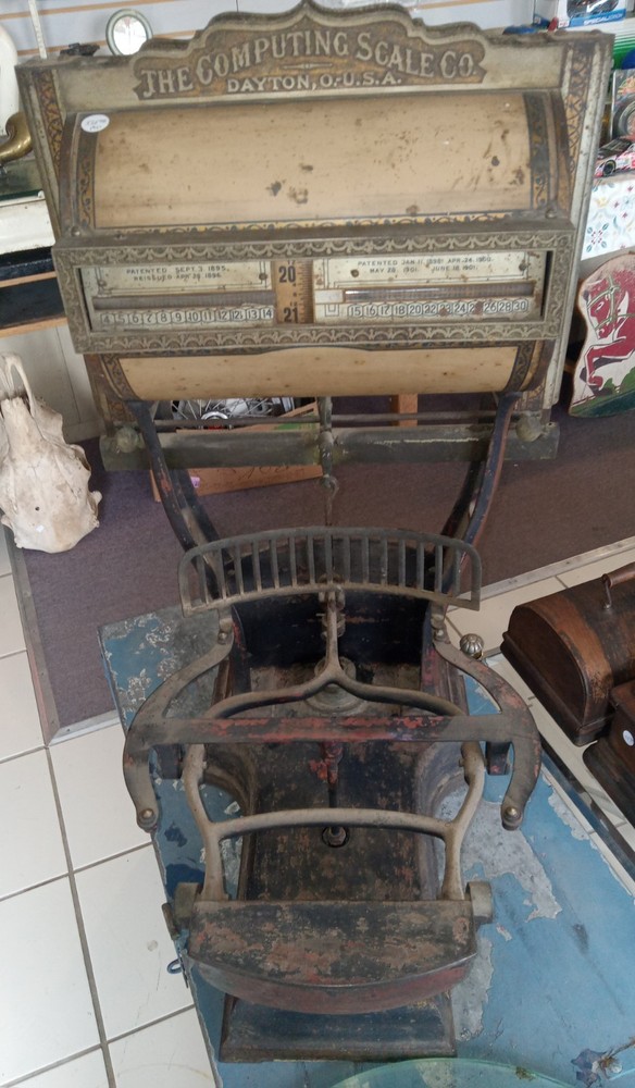 Antique Barrel Scale 1901 The Computing Scale Co