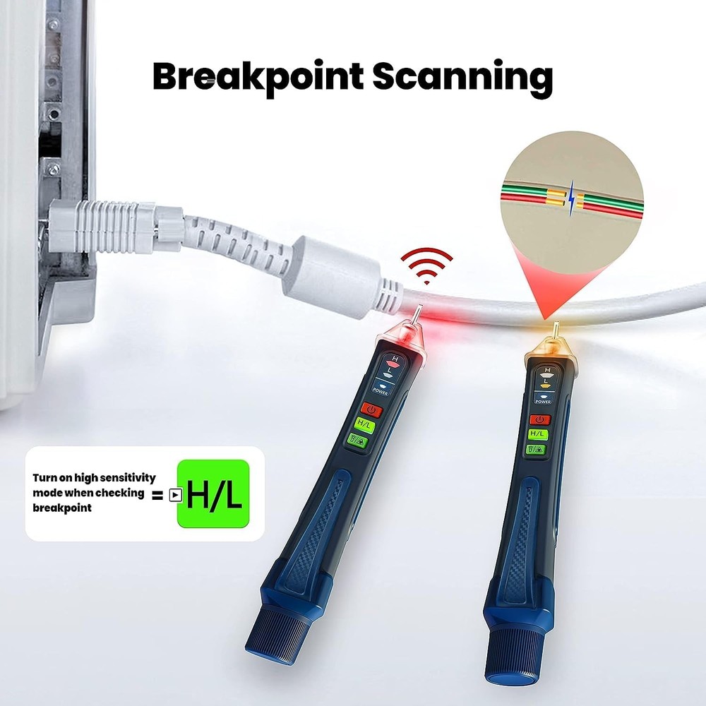 Versatile Voltage Sniffer with LCD Display - 12V-1000V & 48V-1000V Testing