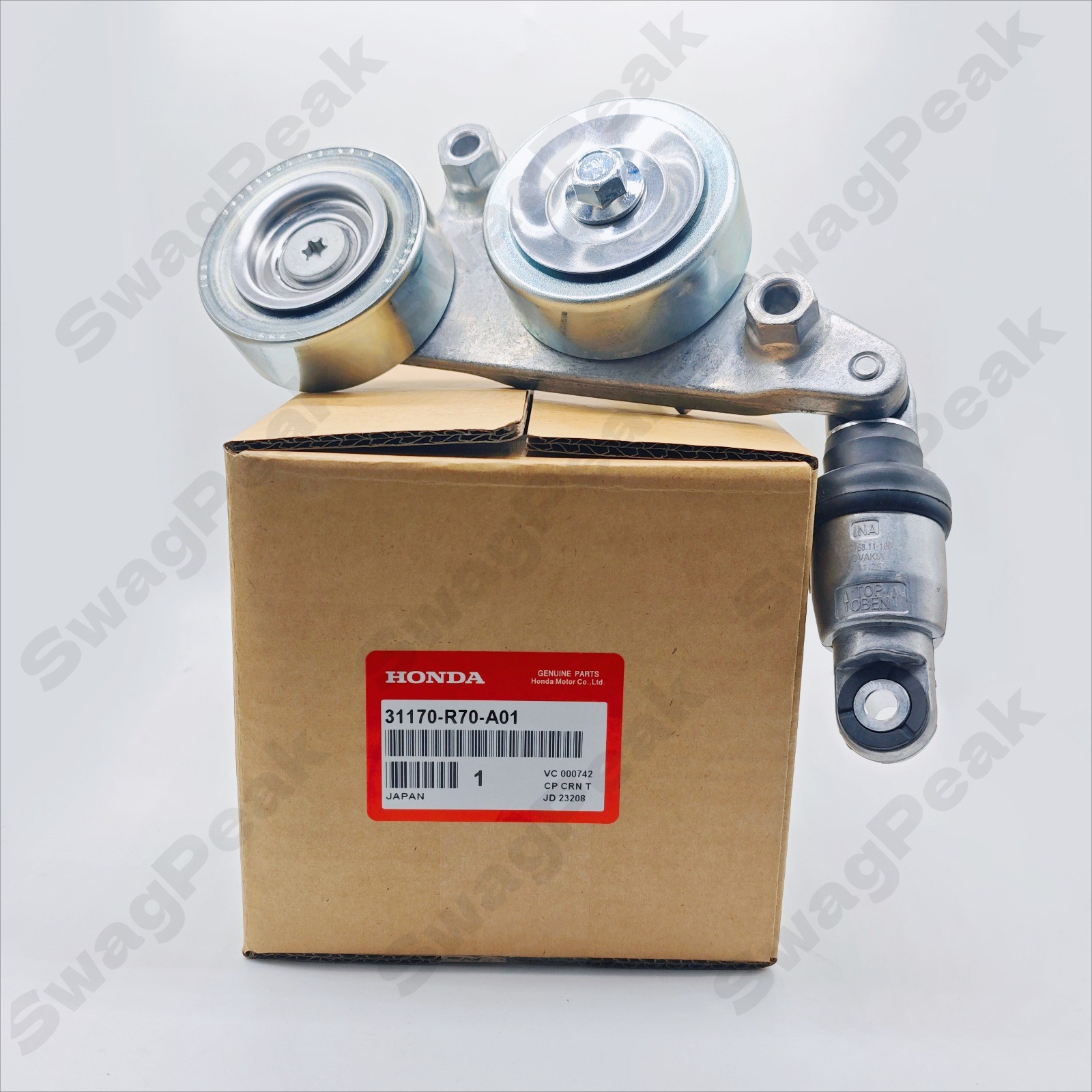 OEM Accessory Drive Belt Tensioner Assembly 31170-R70-A01 for Honda Accord Pilot