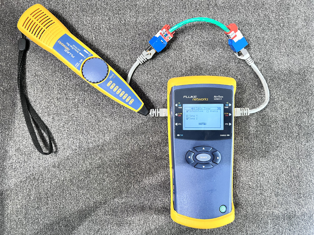 (Excellent Condition) Fluke Networks NetTool Series II Inline Network Tester Kit