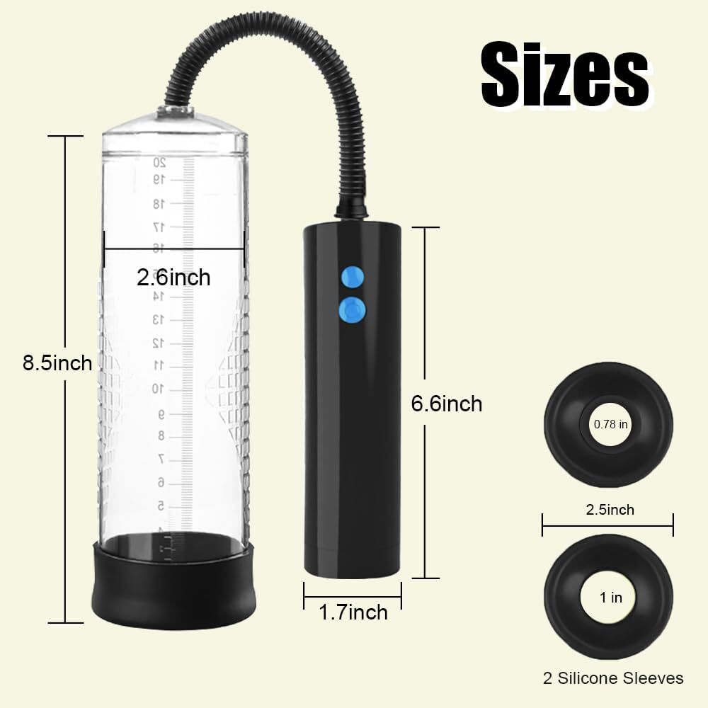 Vacuum Penis Pump for Male ED Enhancement Erectile Enlargement Penis Enlarger BG