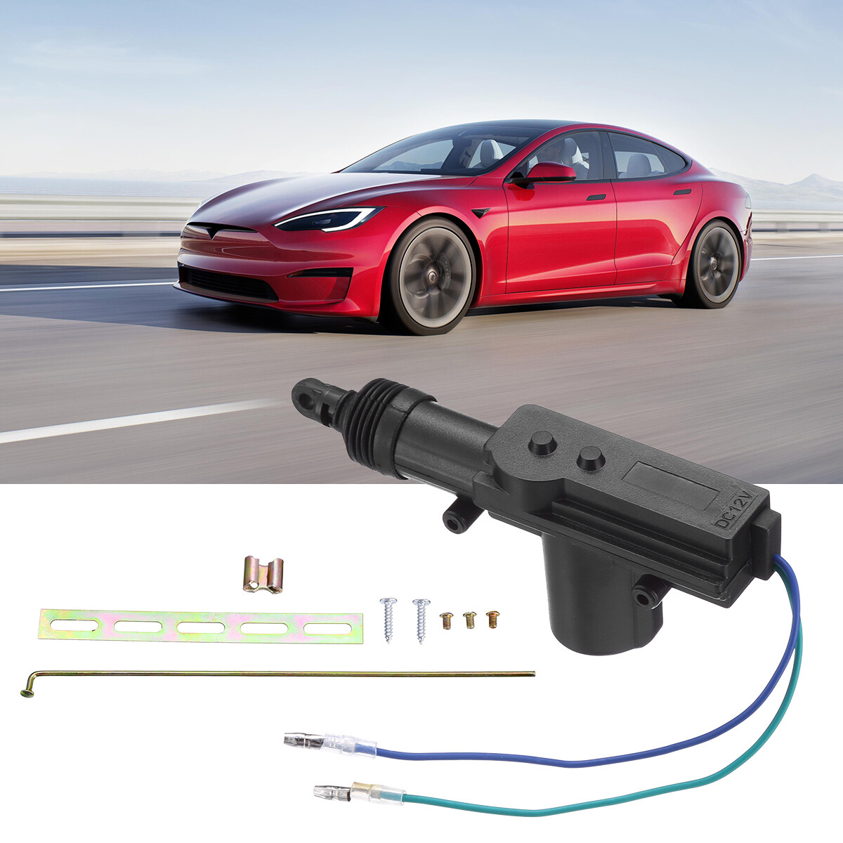 4x Universal Car Auto Heavy Duty Power Slave Door Lock Actuator Motor 2 Wire 12V