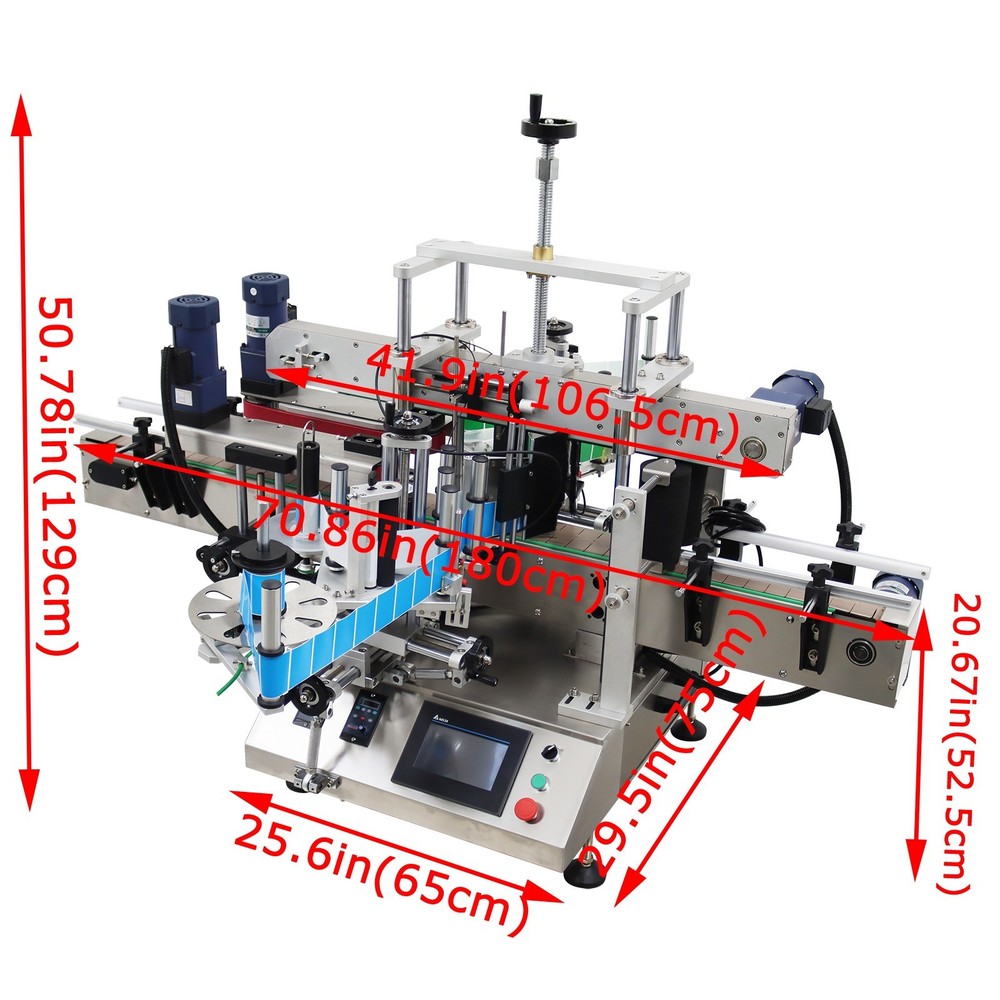 Double Sided Automatic Labeling Machine for 3.9-11.8in Square/Hexagonal Bottle