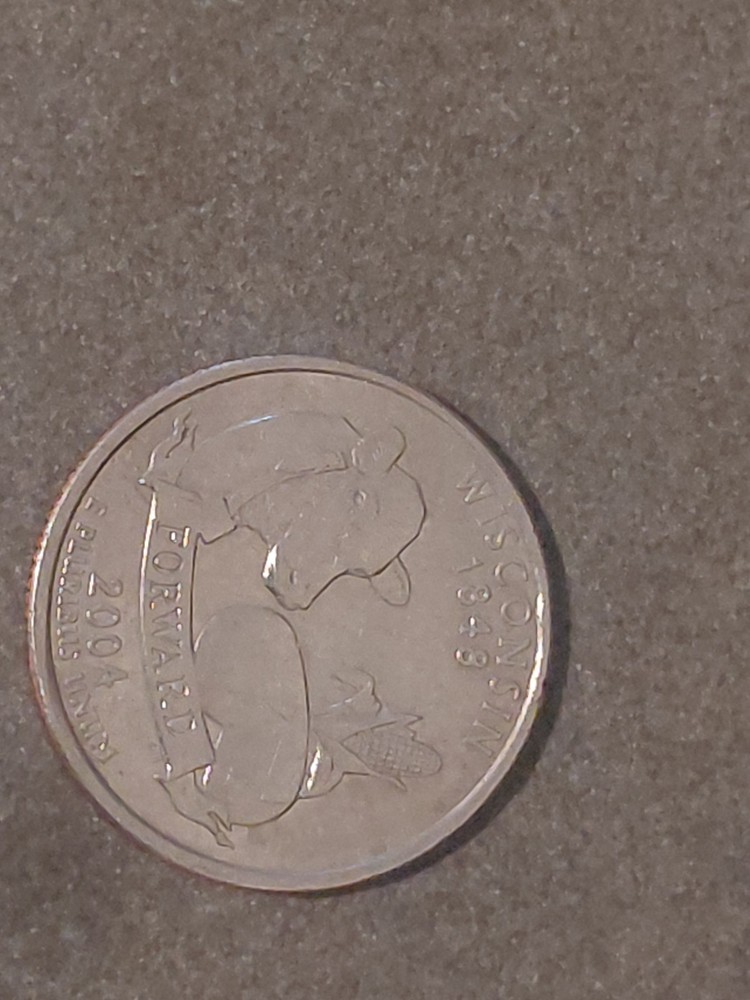 wisconsin quarter extra leaf low And High Small