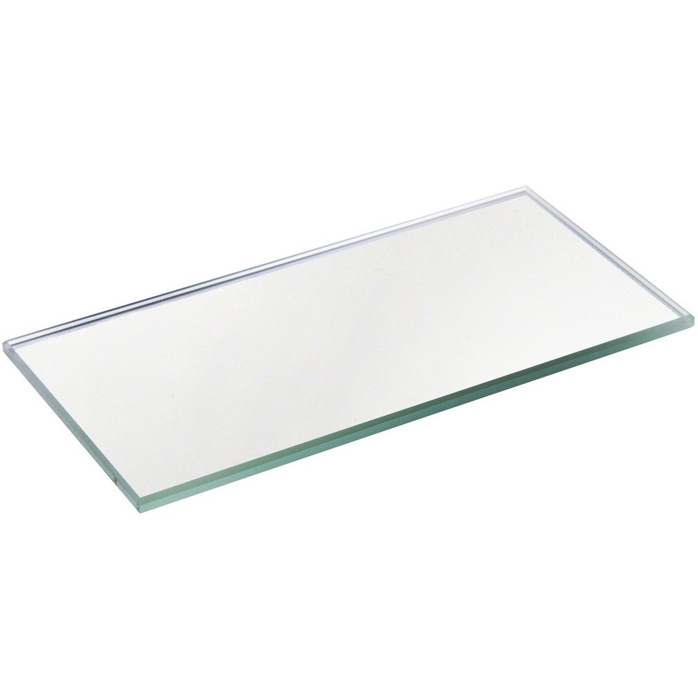 Plymor 2" x 4" Rectangle, 3mm Thick Non-Beveled Glass Mirror