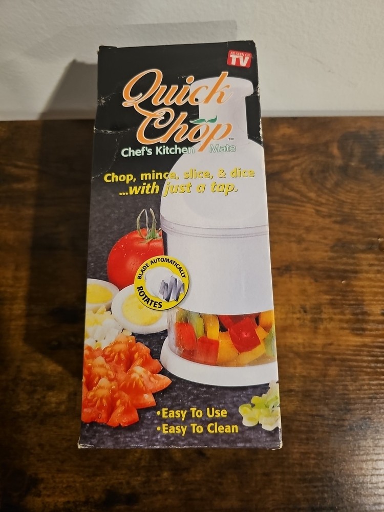 Quick Chop Chef's Kitchen Mate Chop Mince Slice & Dice Fruit/Vegetable Open Box