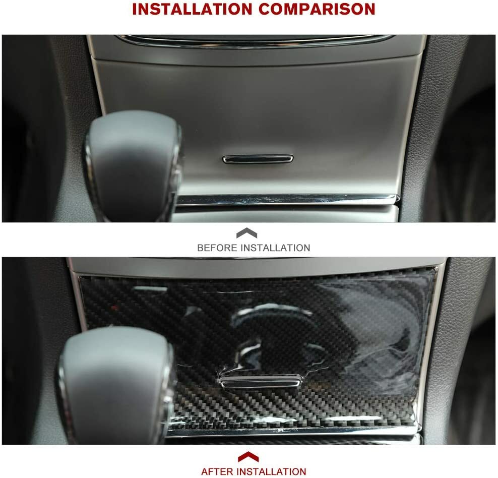 Carbon Center Gear Shift drawer Storage Panel Cover for Grand Cherokee 2014-2020