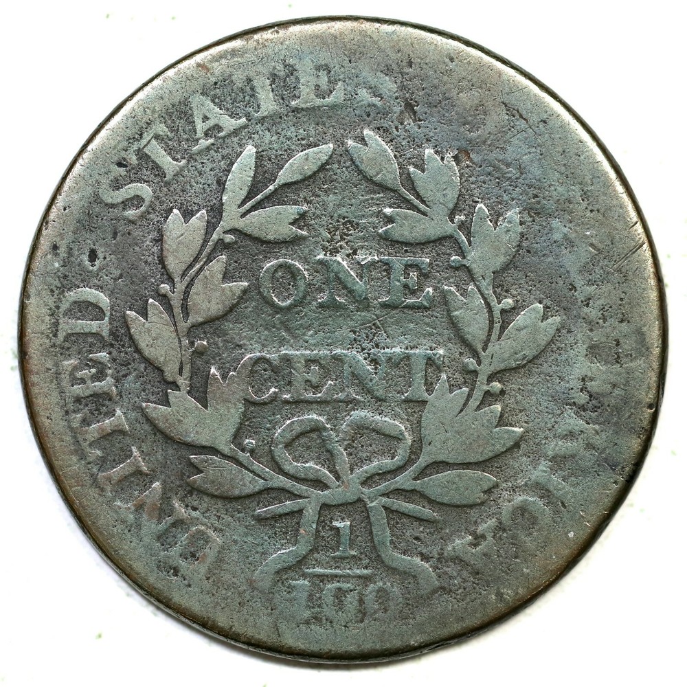 1807 S-276 Draped Bust Large Cent Coin 1c