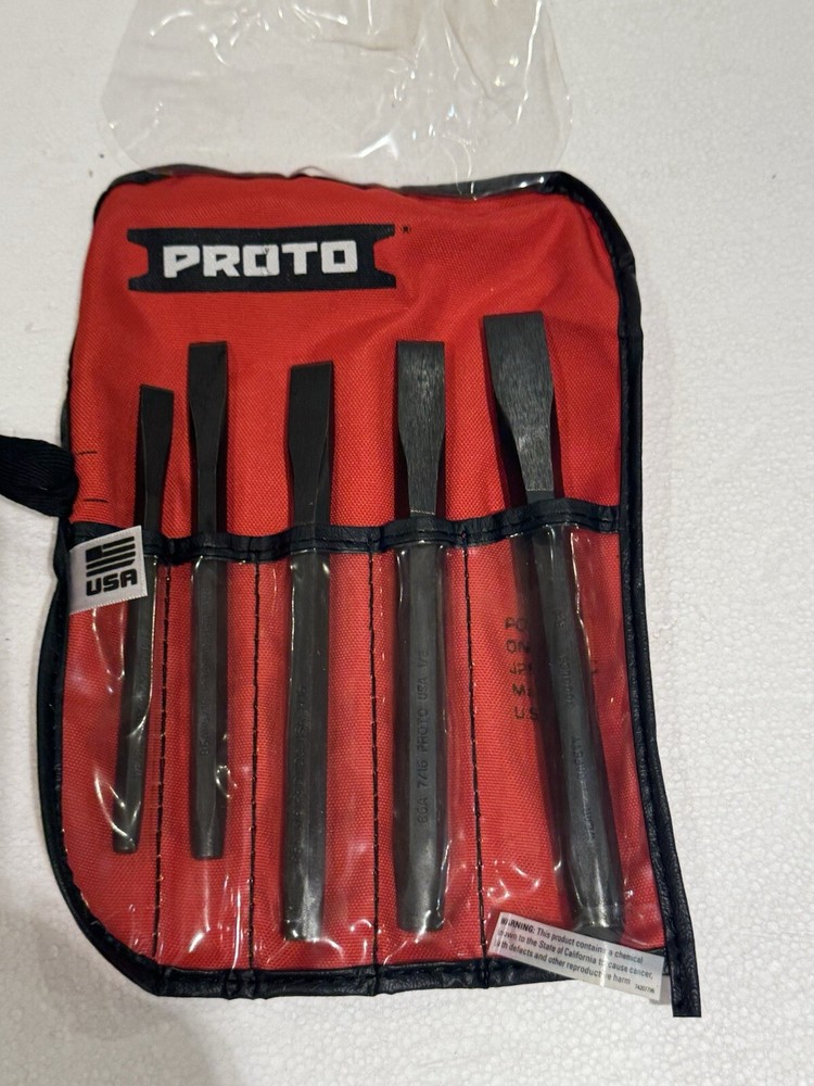 Stanley Proto J86CS2 Proto 5PC Cold Chisel Set