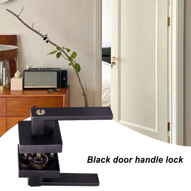 12-15XDoor Handle Lock Lever Knobs Privacy Passage Entry Locks W/key For Home