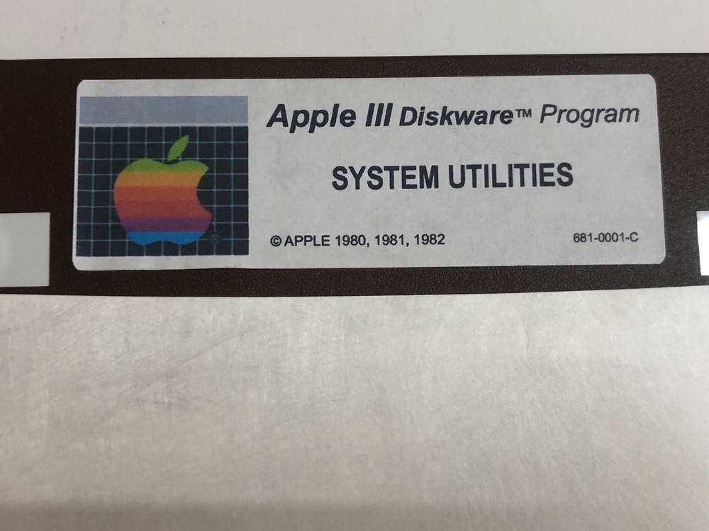 System Utilities / Apple II Emulation 2 Sided Disk / Apple III Home Computers