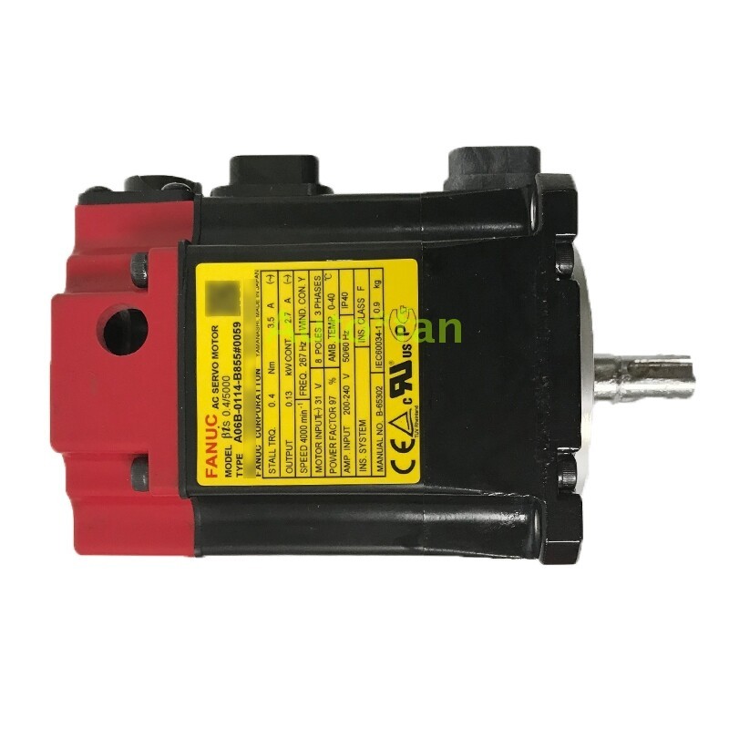1pc for used A06B-0114-B855 motor test OK function is intact