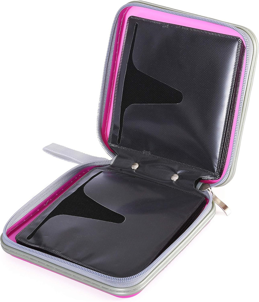Sturdy CD Case, Hard Plastic CD Holder within Compact 32 CD Sleeves, 32 DVD S...