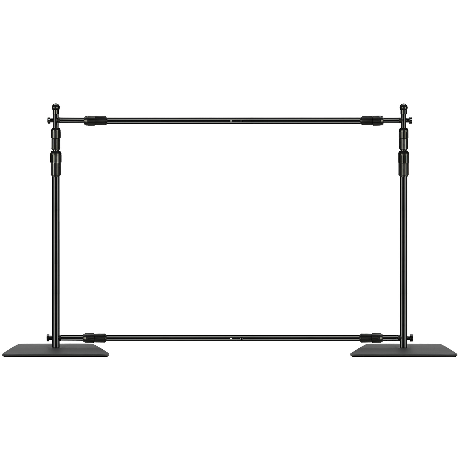 VEVOR Pipe Drape Kit Heavy Duty Backdrop Stand Banner Carbon Steel Base 10x10 ft