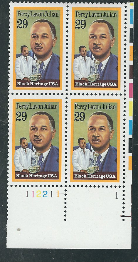 Scott #2746...29 Cent...Percy Julian...Plate Block