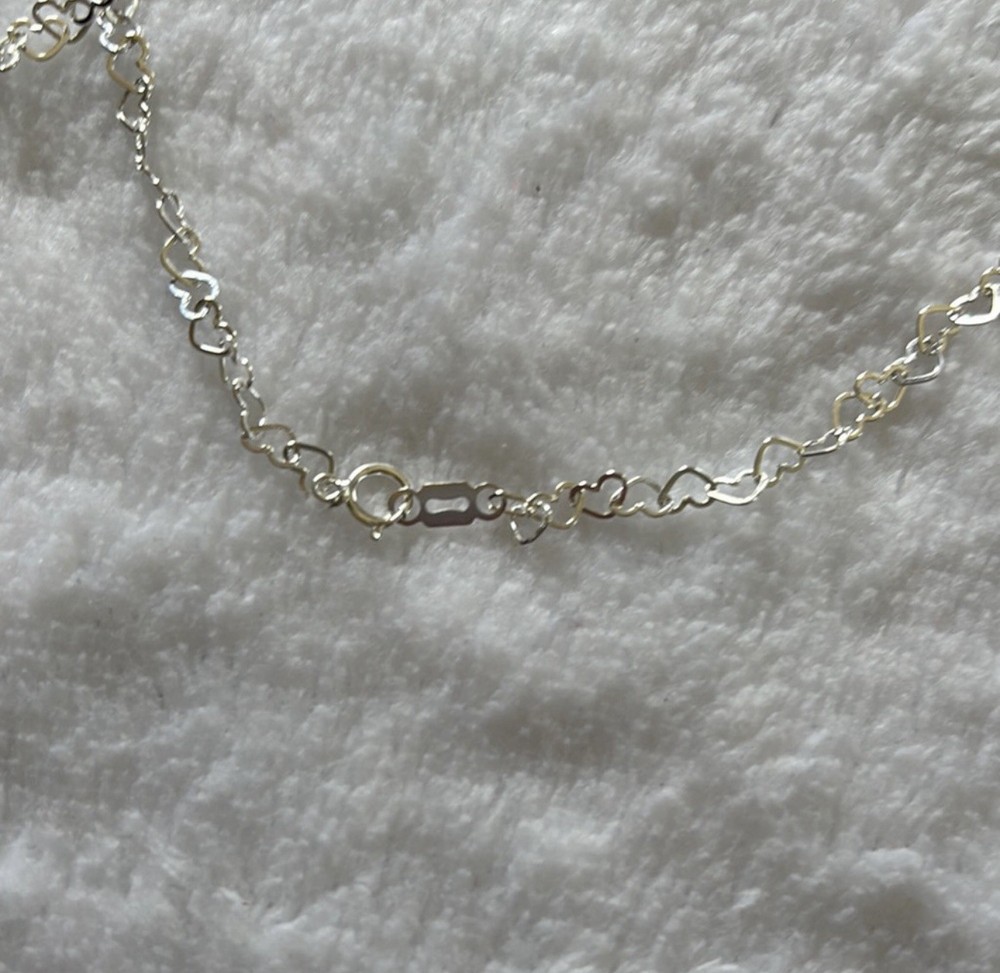Silver Heart Chain Necklace
