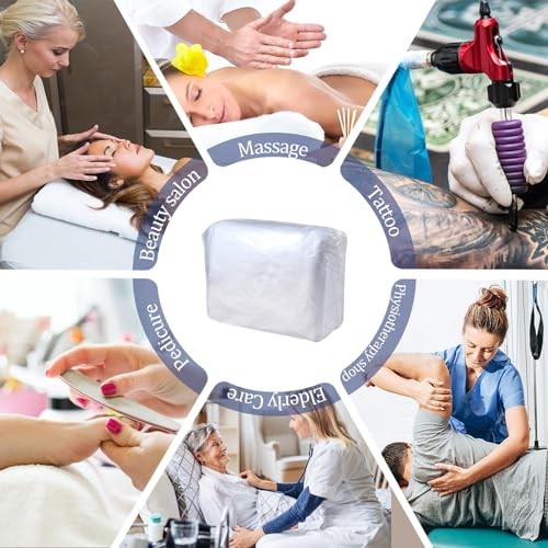 S Disposable Fitted Massage Table Sheets, Heavy Duty Elastic Disposable 30PC
