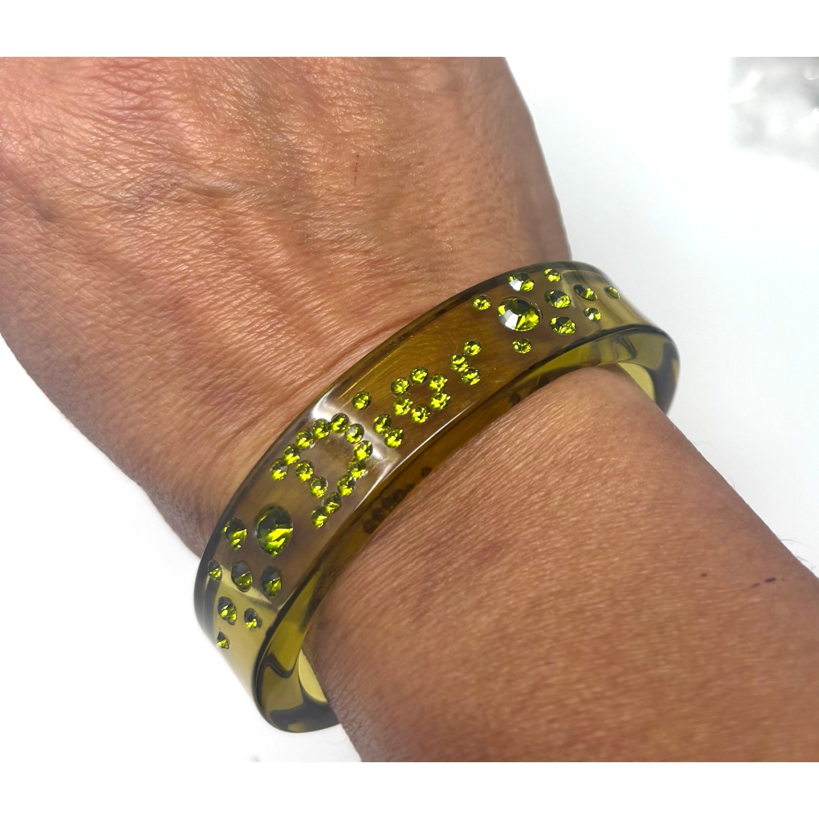 Christian Dior Boutique Paris resin cuff bracelet, likely from the early 2000s c