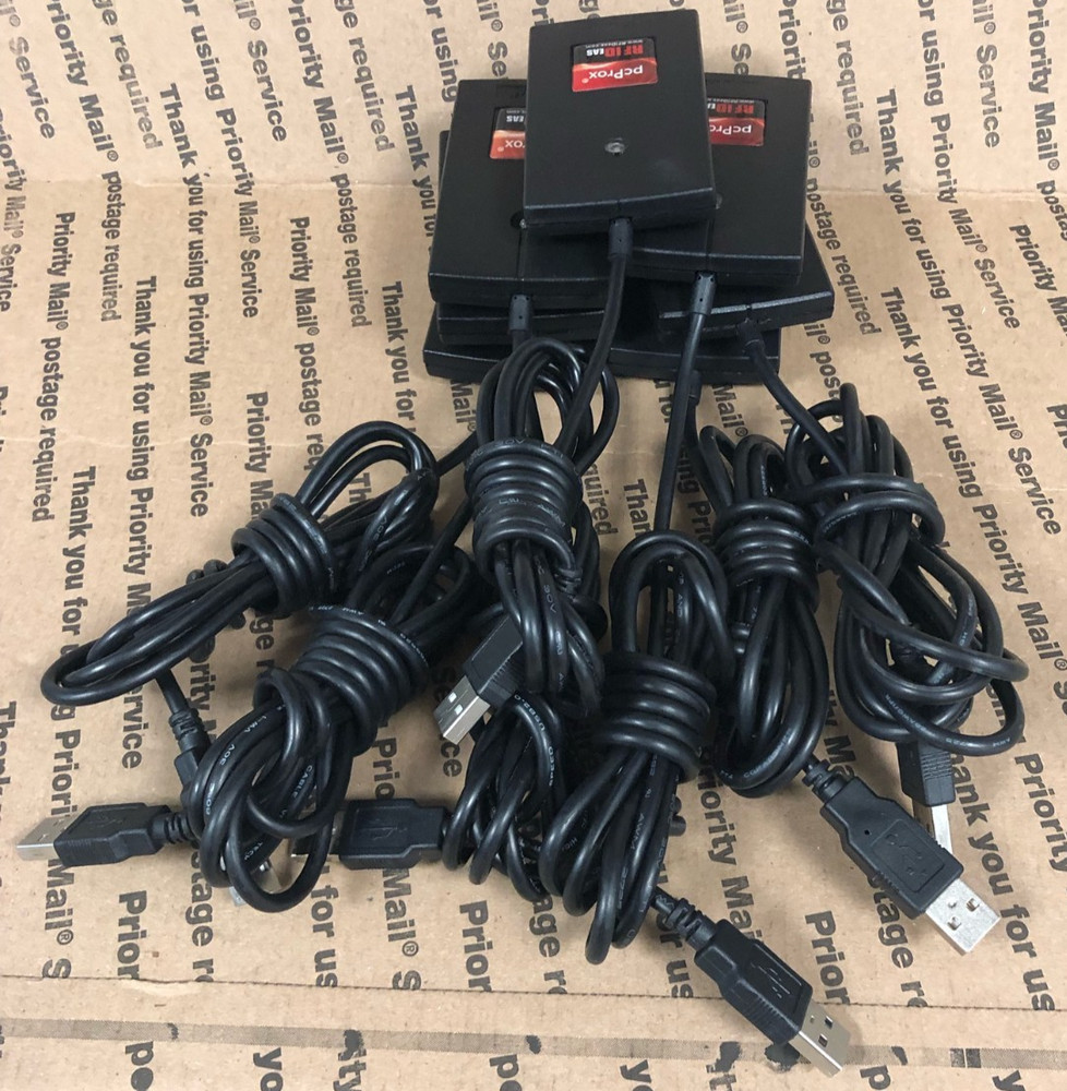 (LOT OF 7) PC PROX - RFID EAS - USB READER (UNKNOWN MODELS) 👍TESTED