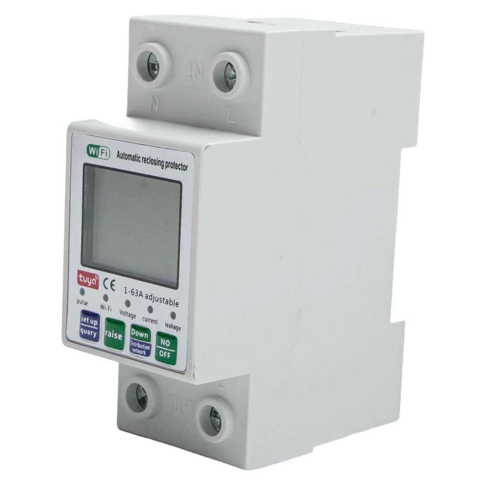 For Tuya Smart Reset Protector Switch Current Breaker Meter AC80-300V / New