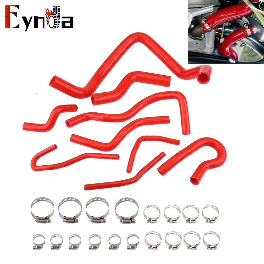 Red Silicone Radiator Hose Kit For Honda Civic 1.6L SOHC D15 D16 EG EK 1992-2000
