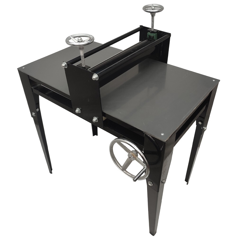 Ceramic Clay Plate Machine Single Axis Slab Roller Manual Pottory Sheet Making