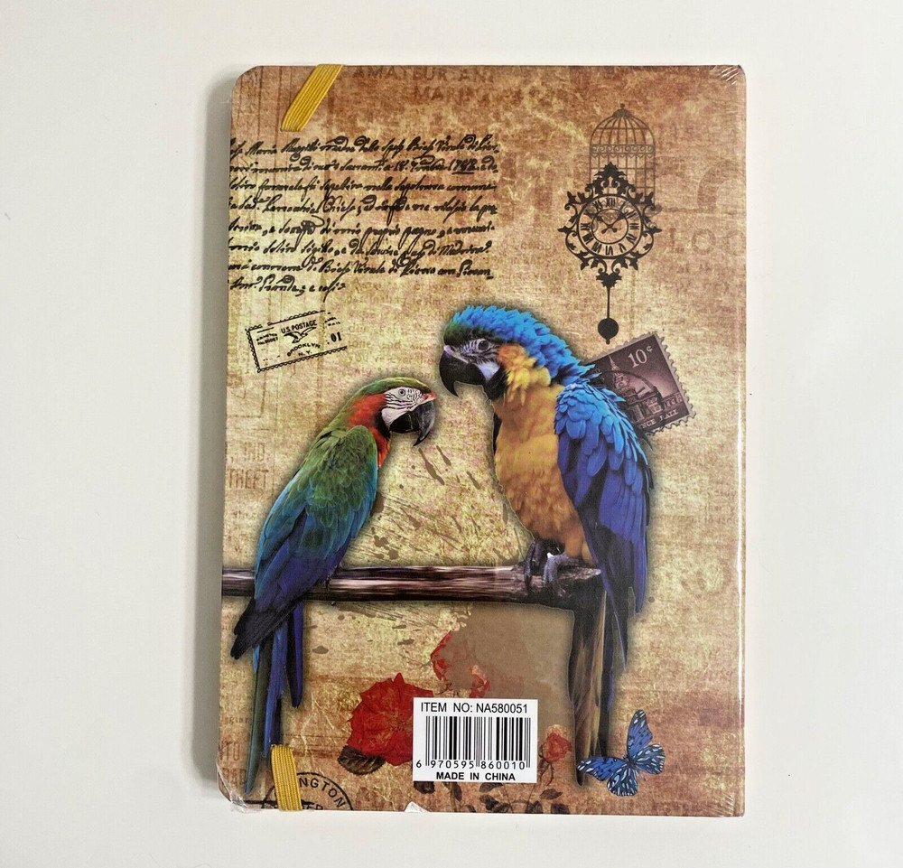 Notebook with MACAW PARROTS
