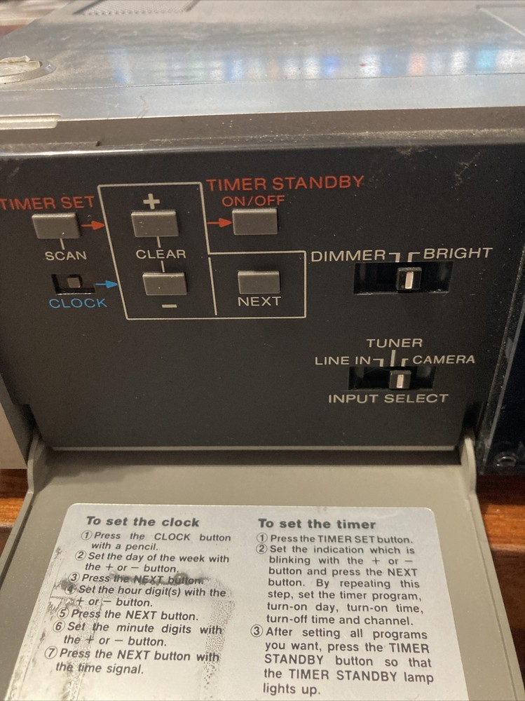 Vintage SONY TT-2000 Programmable Betamax Portable Tuner Timer Unit
