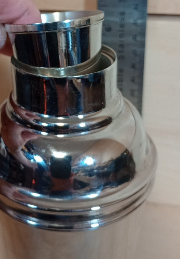 VTG TRAVEL COCKTAIL SHAKER SET WITH 4 SHOT GLASSES & LEATHER CARRYING CASE INDIA