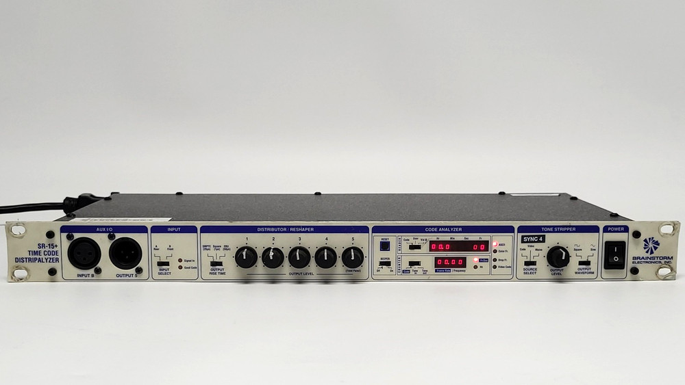 Brainstorm SR-15+ Time Code Distripalyzer (Analyzer/Distributor/Reshaper/Strip)