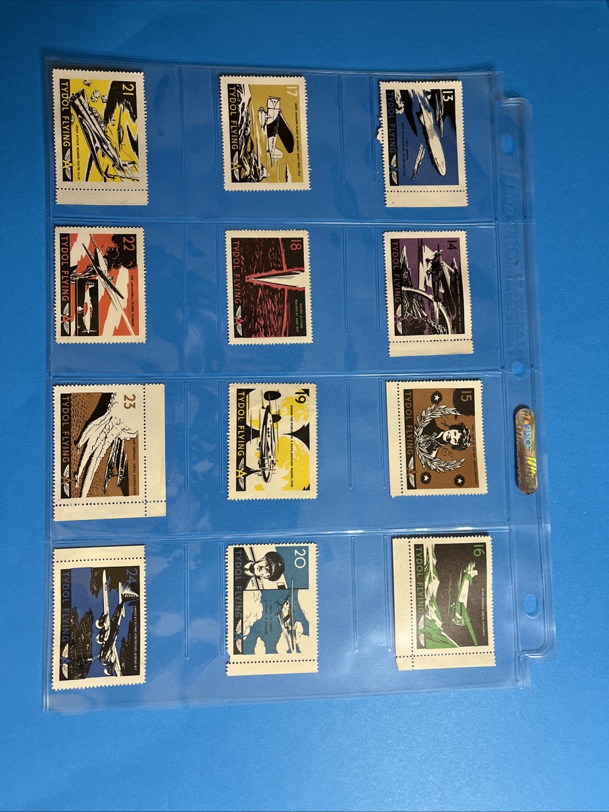 1940 Tydol Flying A Stamp Album of American Aviation + 48 Stamps Nm/mint