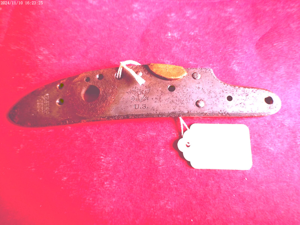 CIVIL WAR 1836 musket lockplate, percussion conversion, nice markings