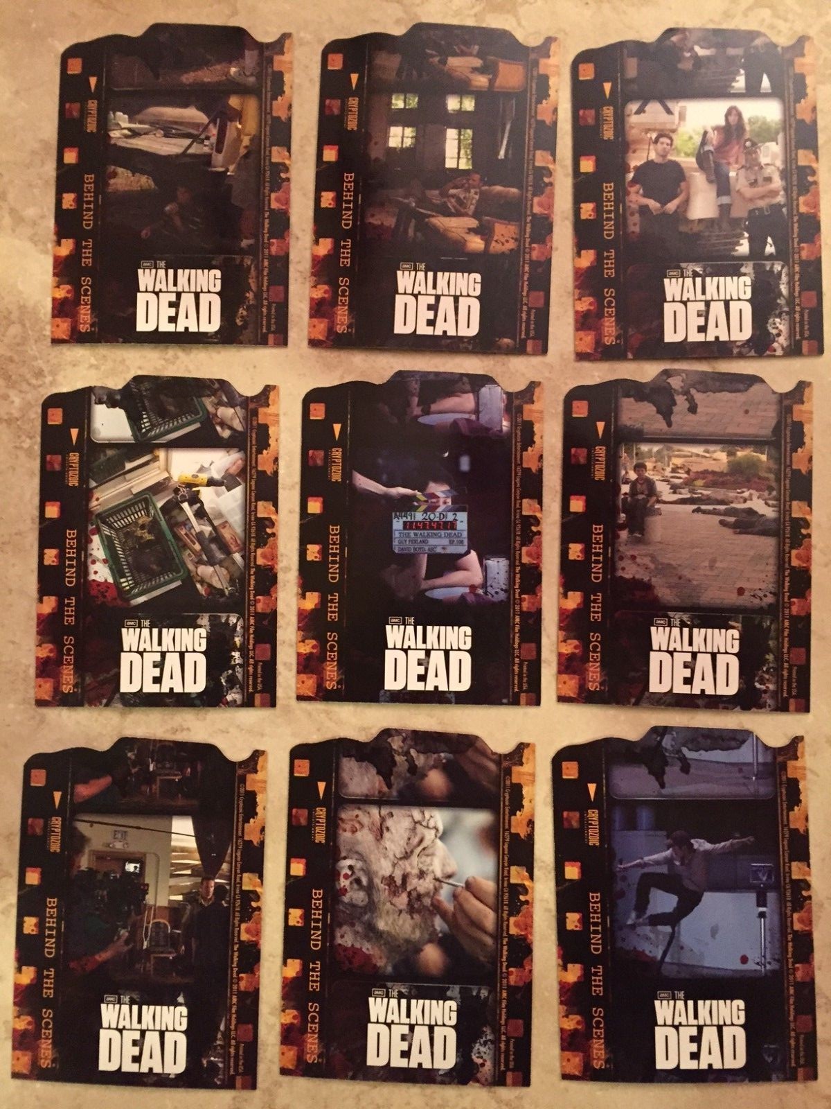 2011 WALKING DEAD Season 1 Behind The Scenes RARE trading card DIE CUT Chase Set