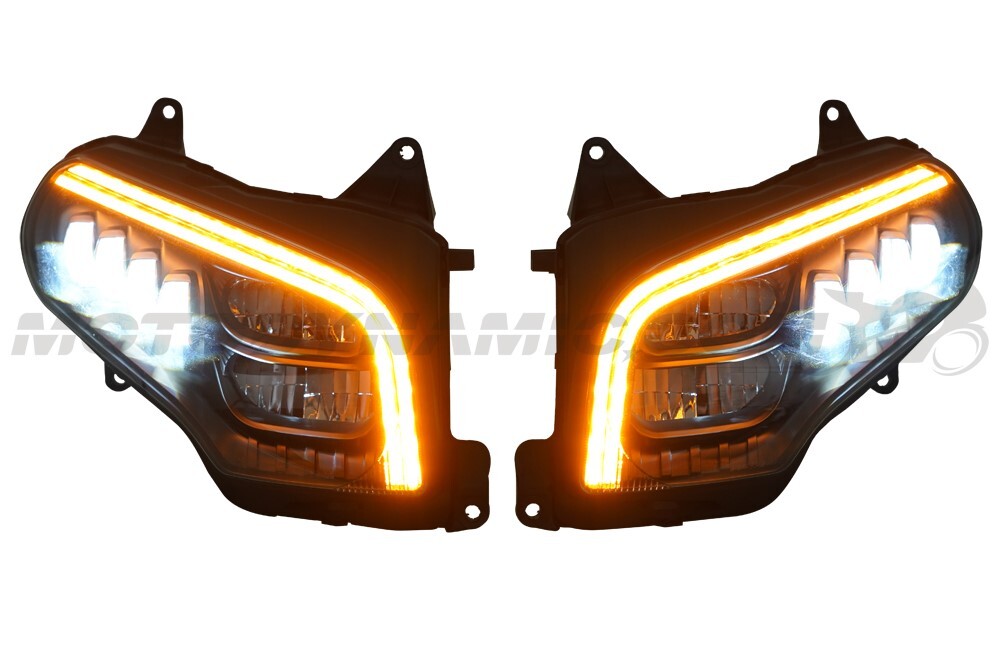 Full LED Projector Head Light + DRL Switchback Signals For Honda Gold Wing 01-17