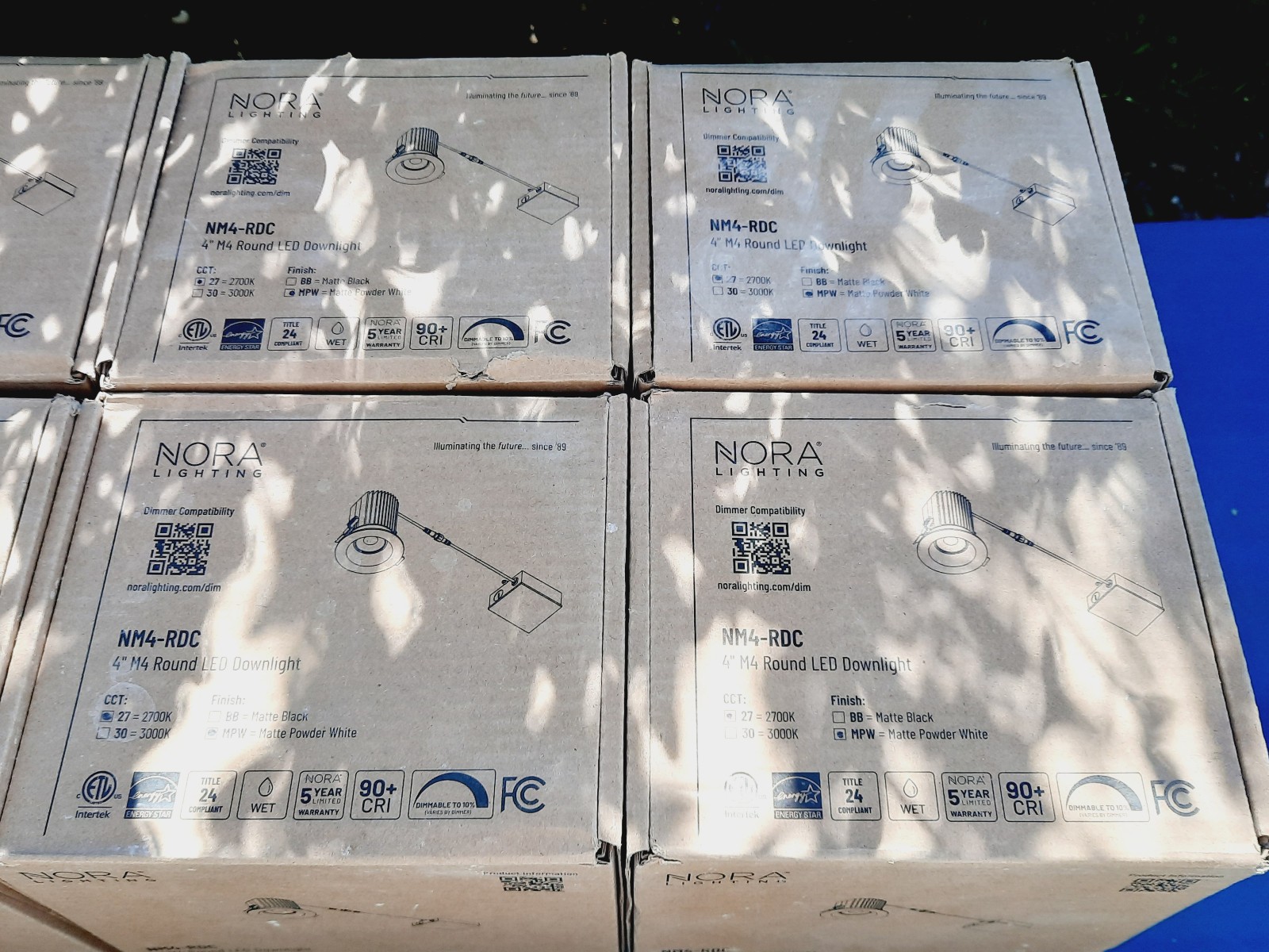 Nora Lighting NM4-RDC27MPW 4" Canless Round 2700 LED Fixture - Matte White